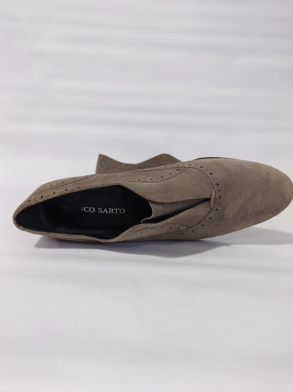 Franco Sarto Women’s Taupe Suede Oxford Shoes Size 9.5 M